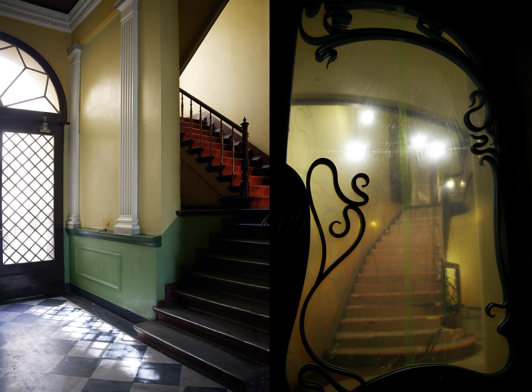 Berlin, Hauseingang Mitte, Jugendstilaufgang