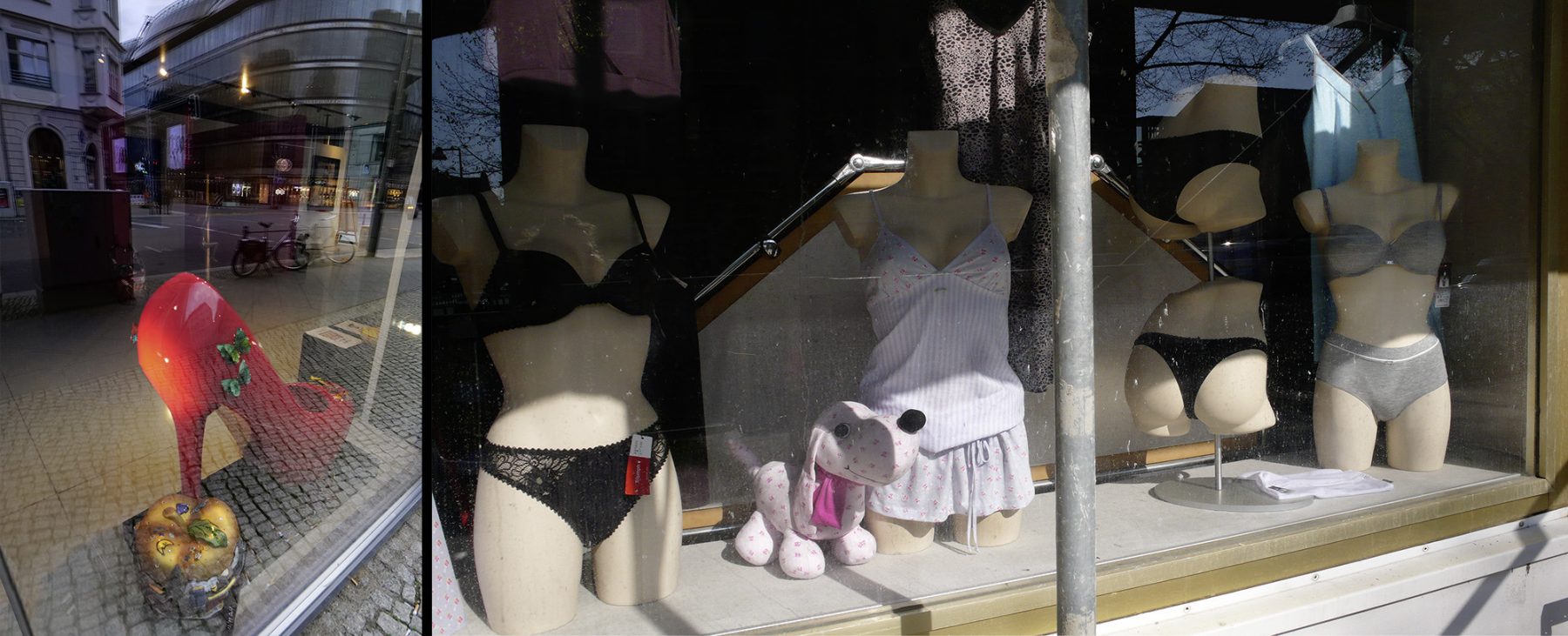 Friedrichstrasse Mitte, Breite Strasse Weissensee, Schaufenster