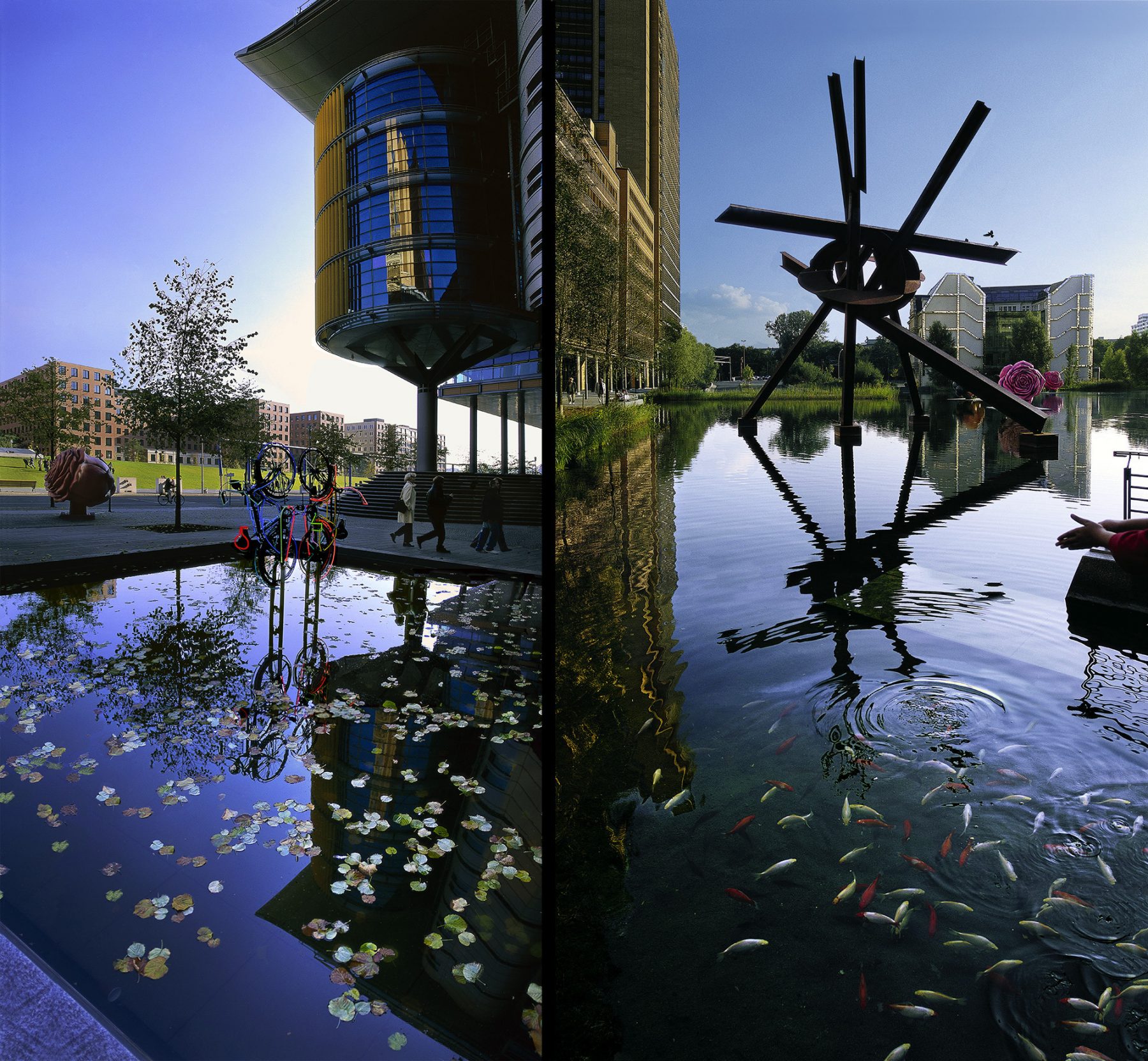 Potsdamer Platz, Piano See, Robert Rauschenberg, Mark di Suvero,  Potsdamer Platz, Piano See