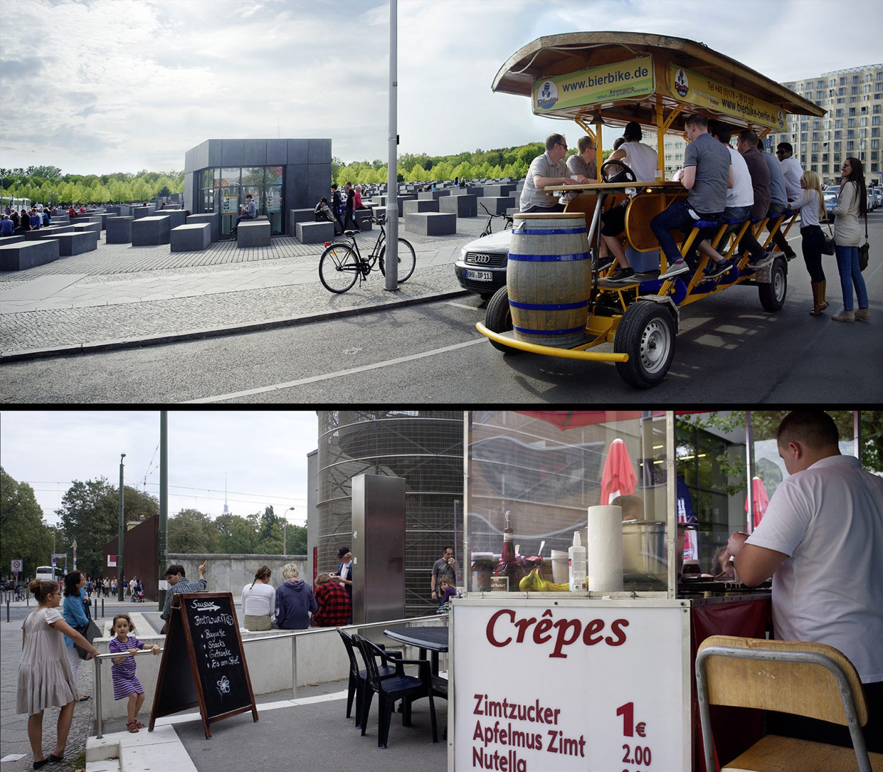 Holocaust Mahnmal,  Gedenkstätte Berliner Mauer, Bierbike