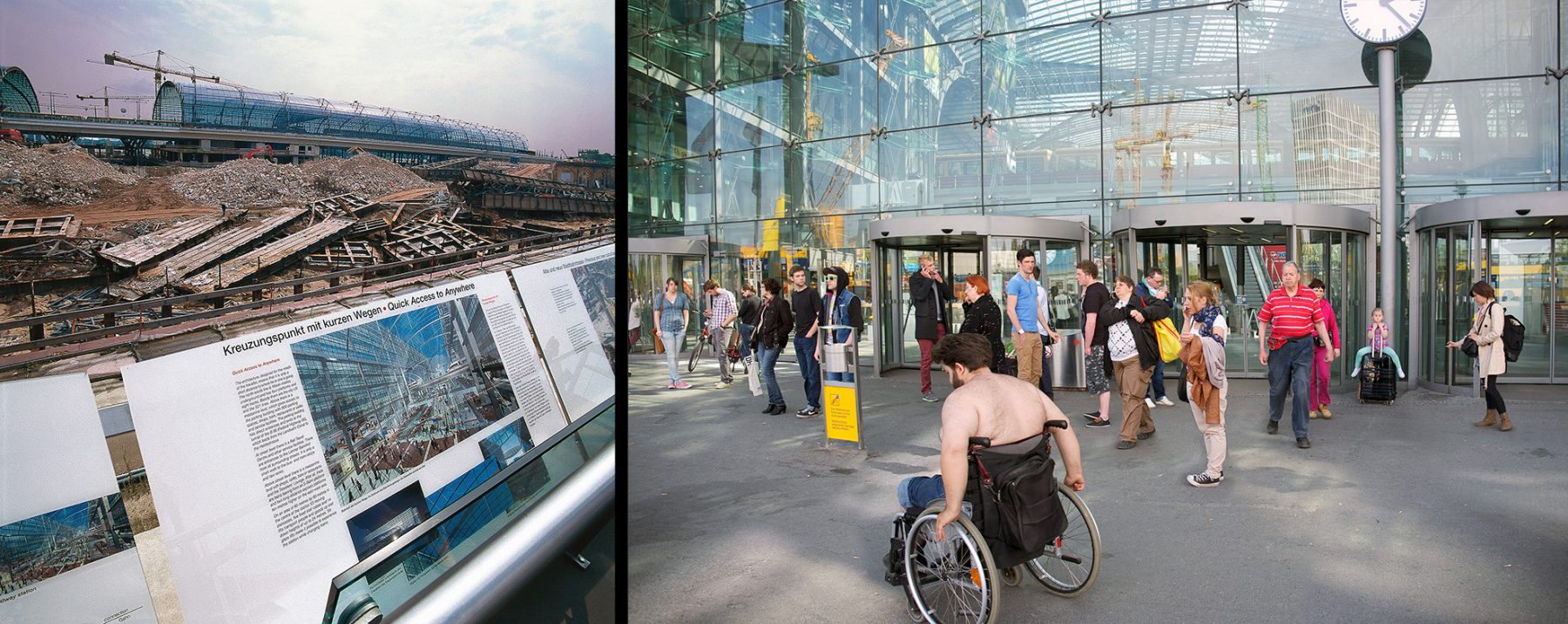 Berlin, Hauptbahnhof, kurze Wege, Rollstuhl