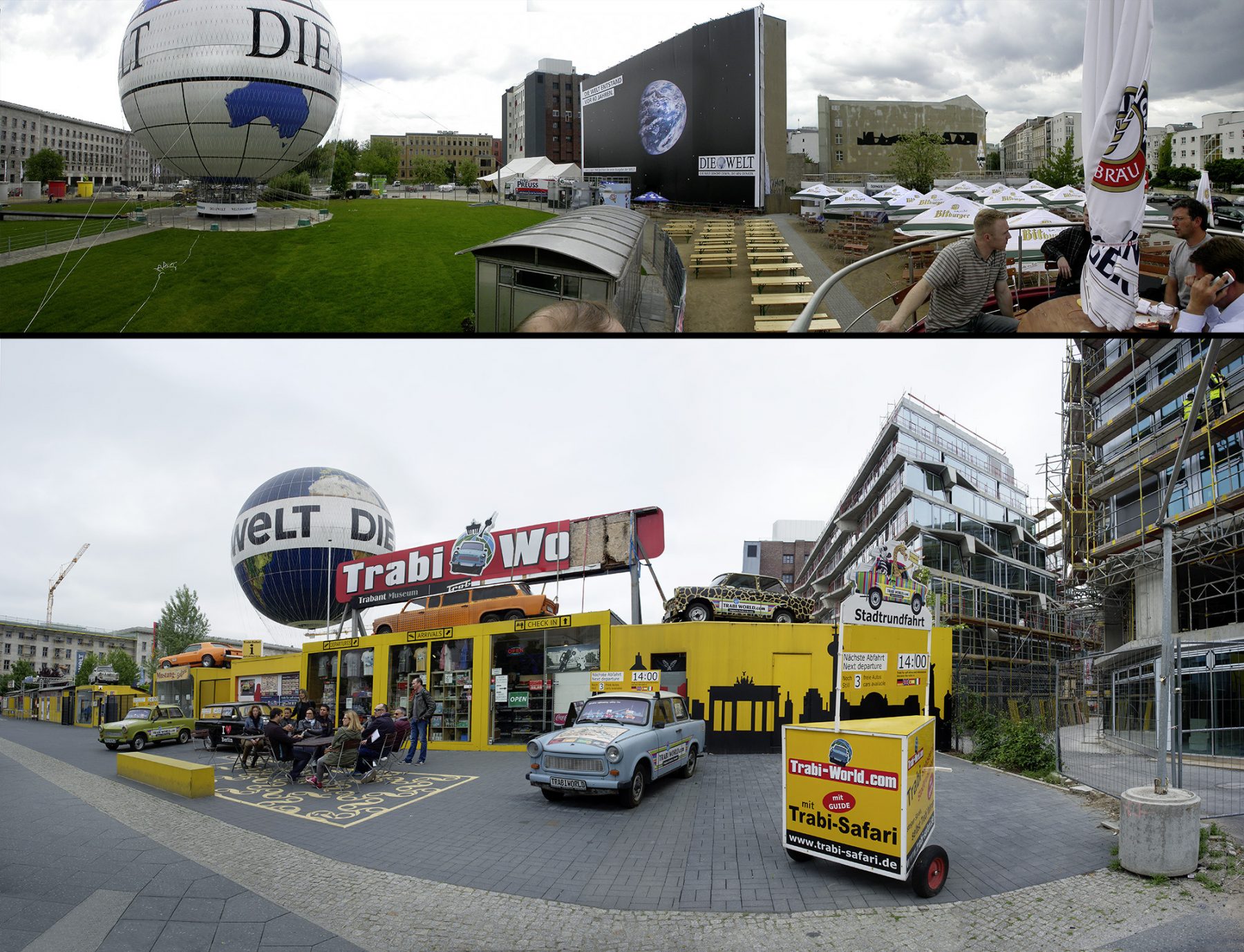 Berlin, Heißluftballon, Trabbiworld, Zimmerstraße