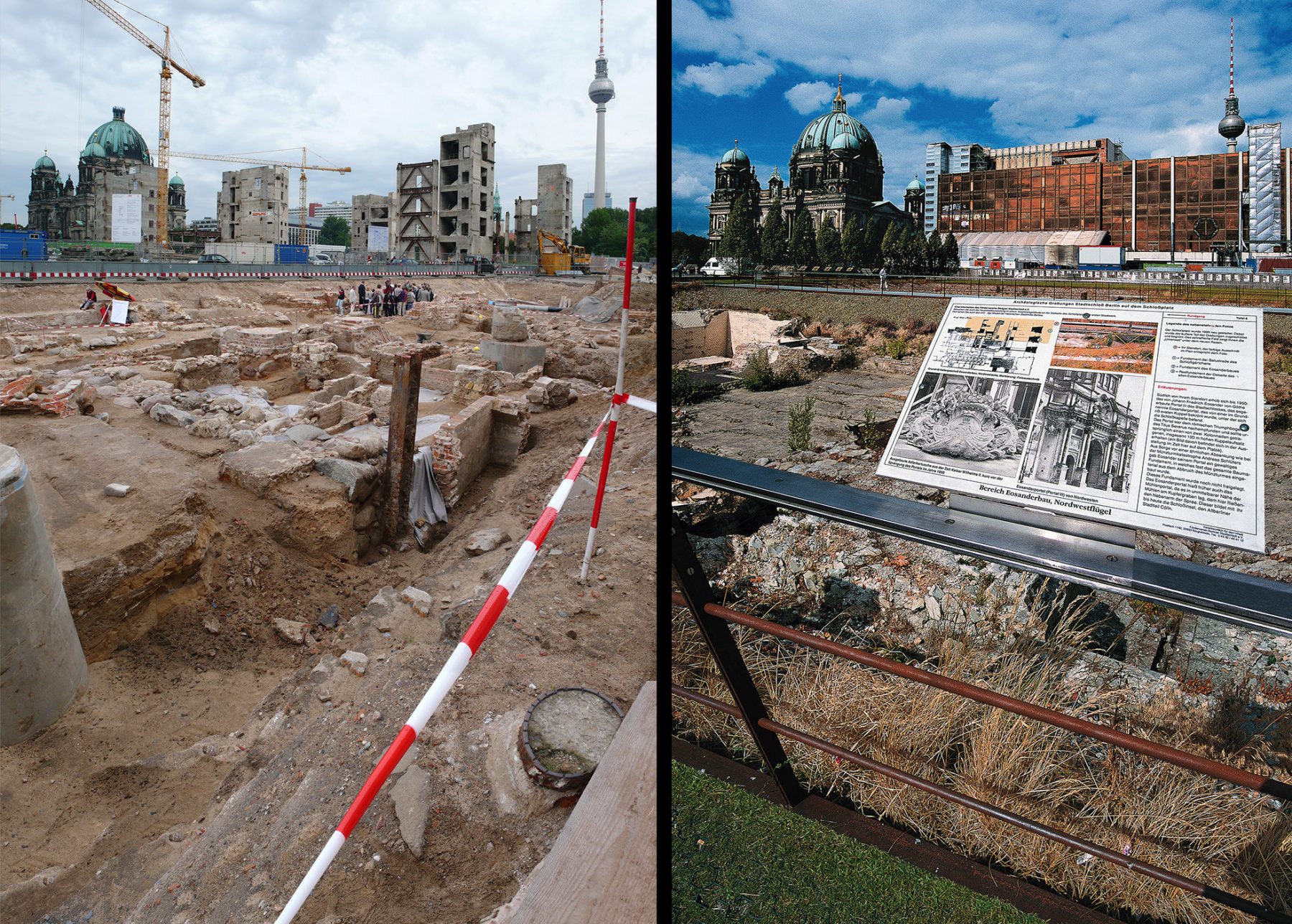 Palast der Republik, Ausgrabung Schlossruine