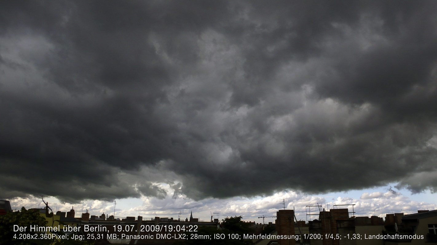 Gewitter schwarz