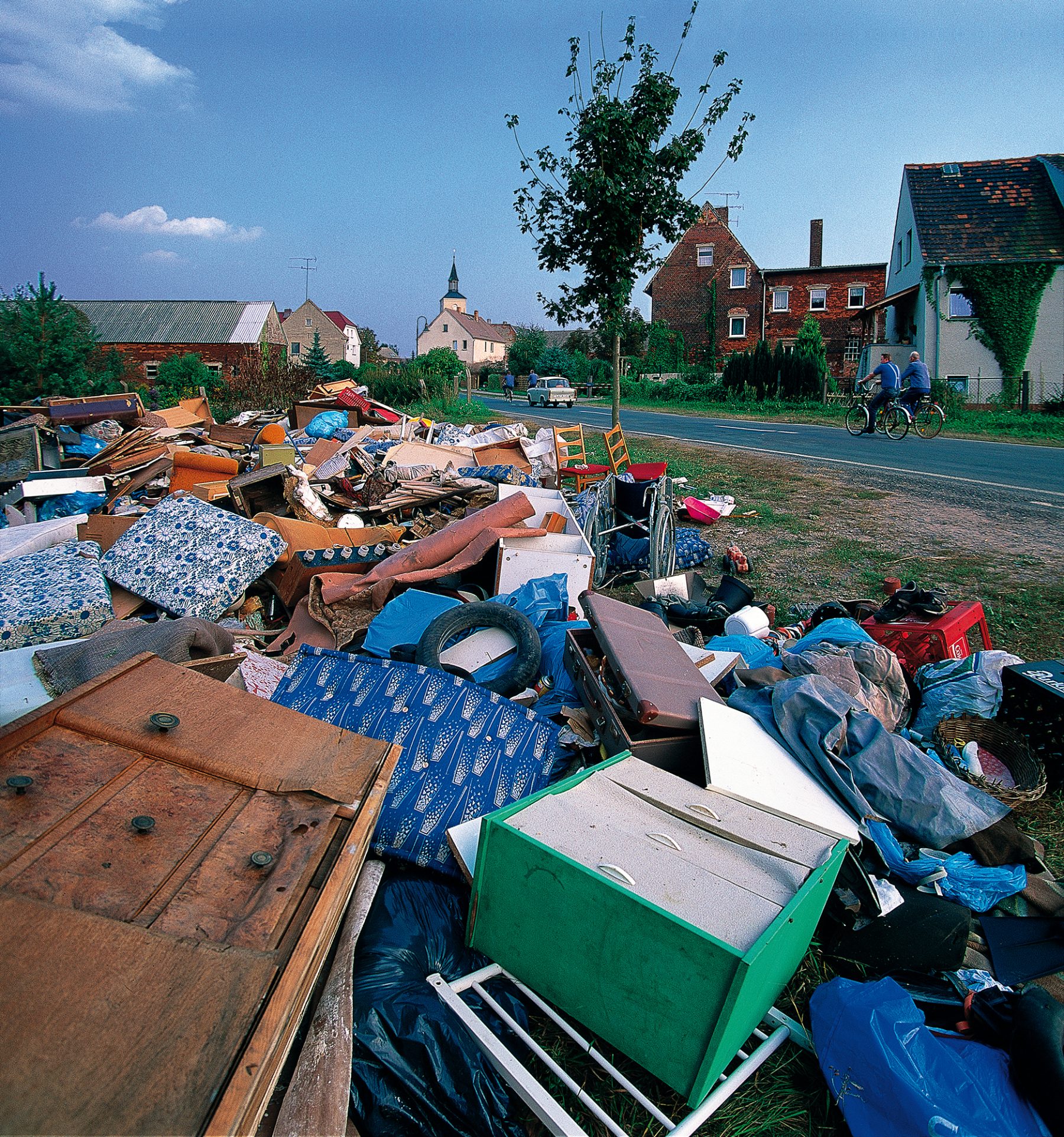 Hochwasser, Sachsen-Anhalt, Sperrmüll
