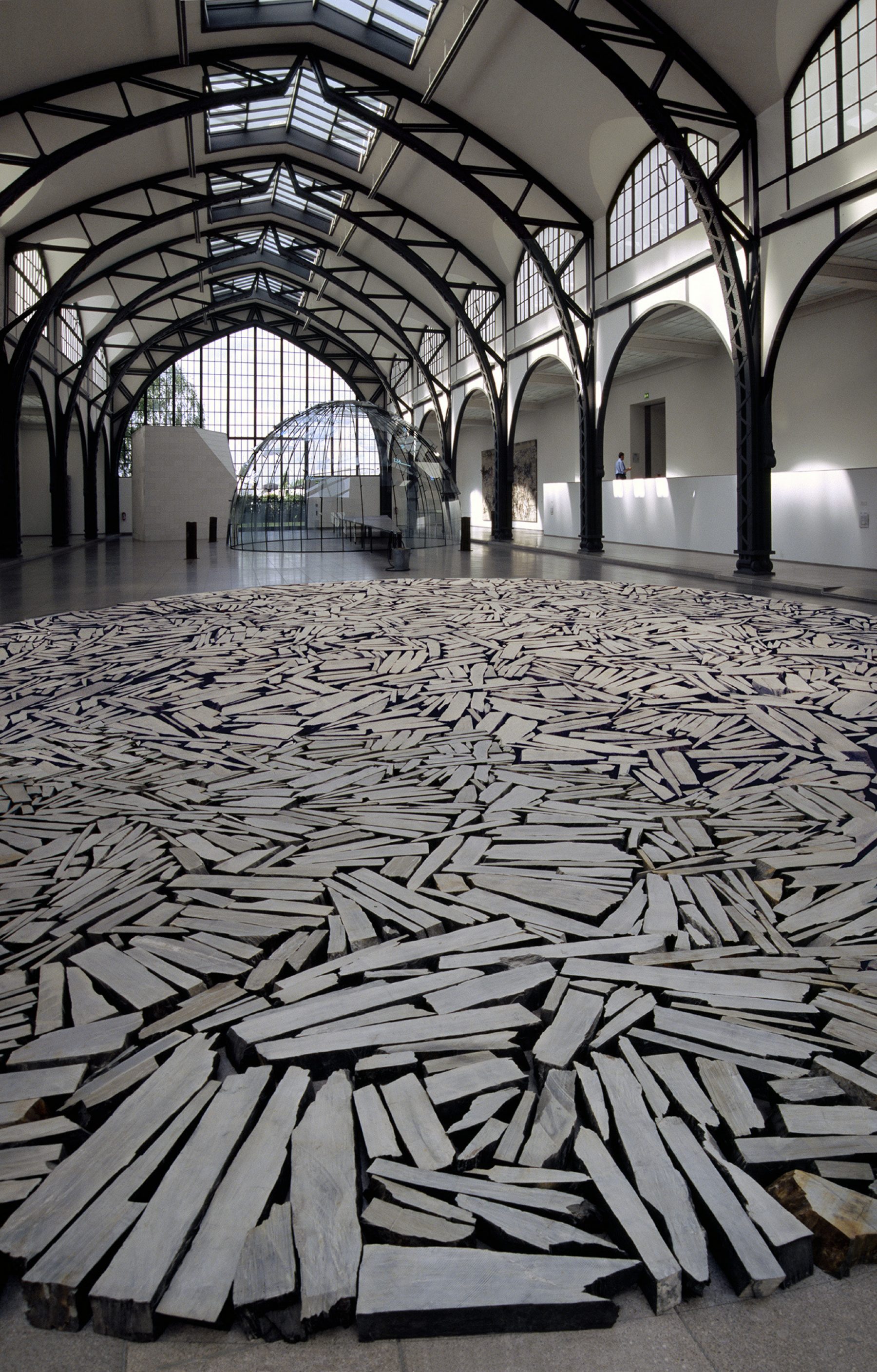 Berlin, Hamburger Bahnhof, "Berlin Circle" von Richard Long