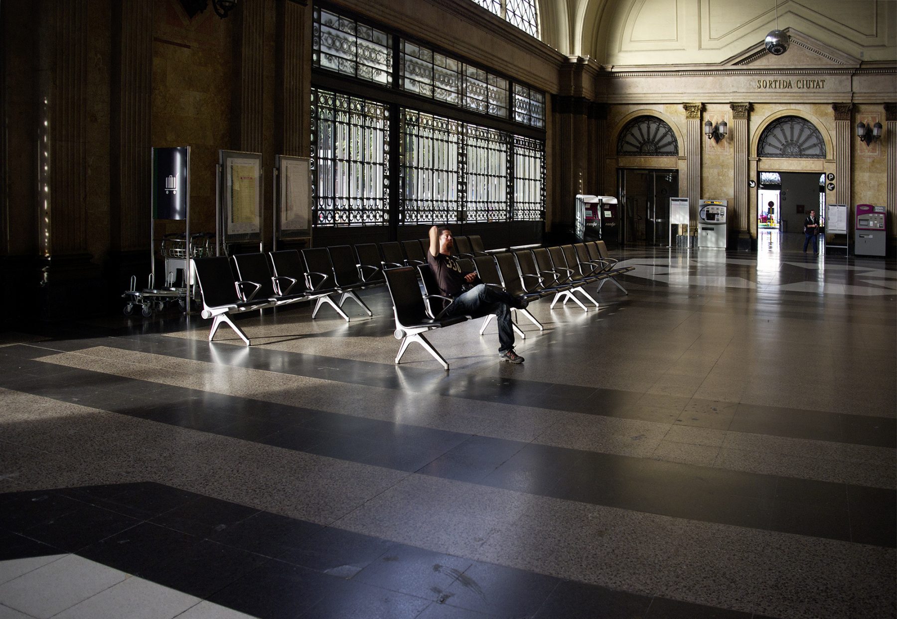 Barcelona, Estación de Francia, Mann allein