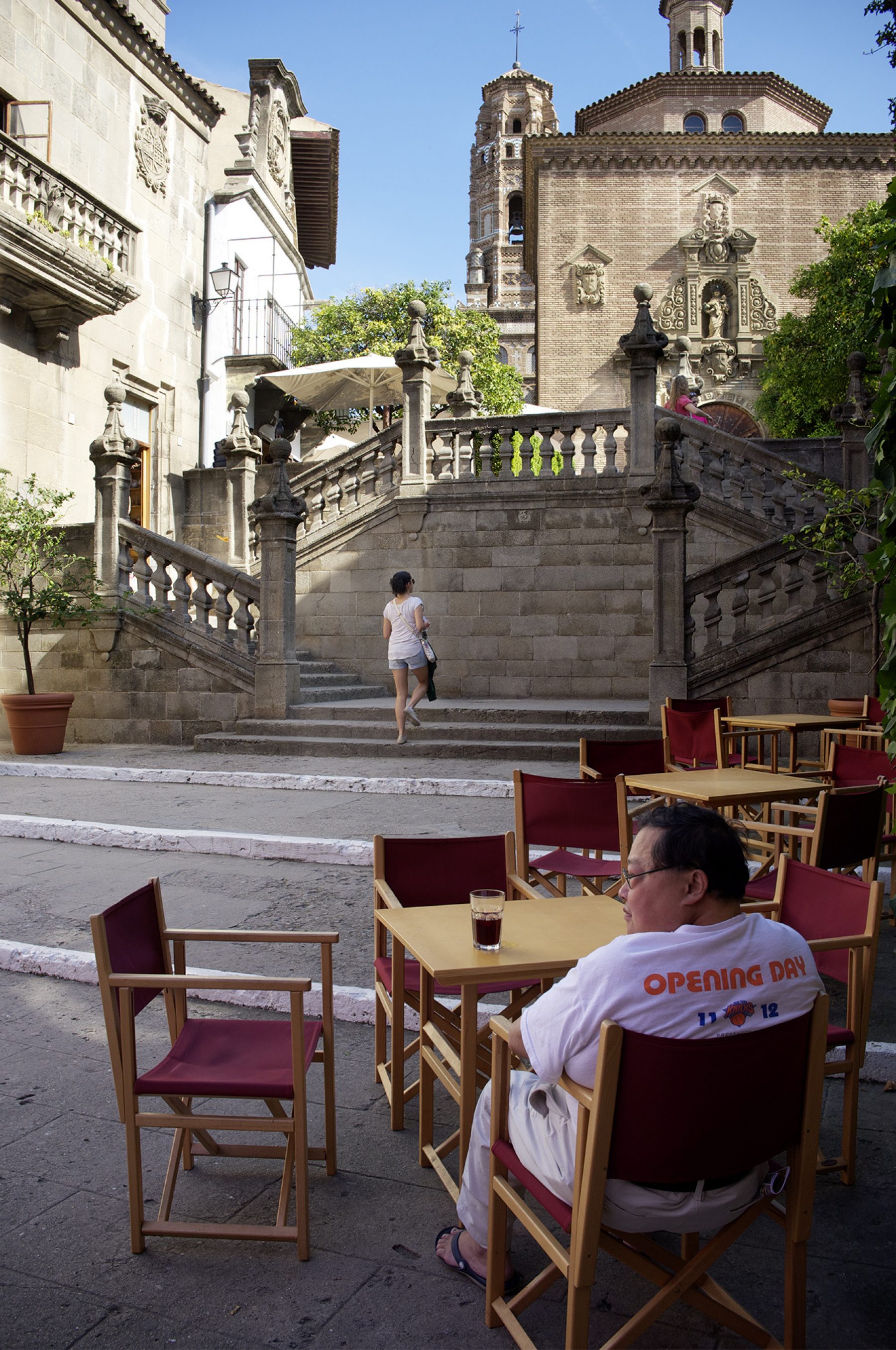 Barcelona Treppe Kirche Lokal