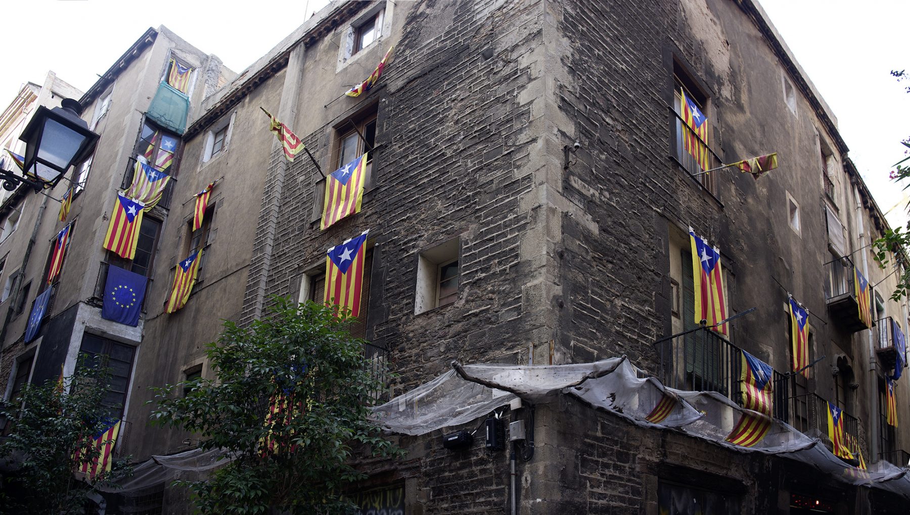 Barcelona, Katalanische Flaggen, Widerstand