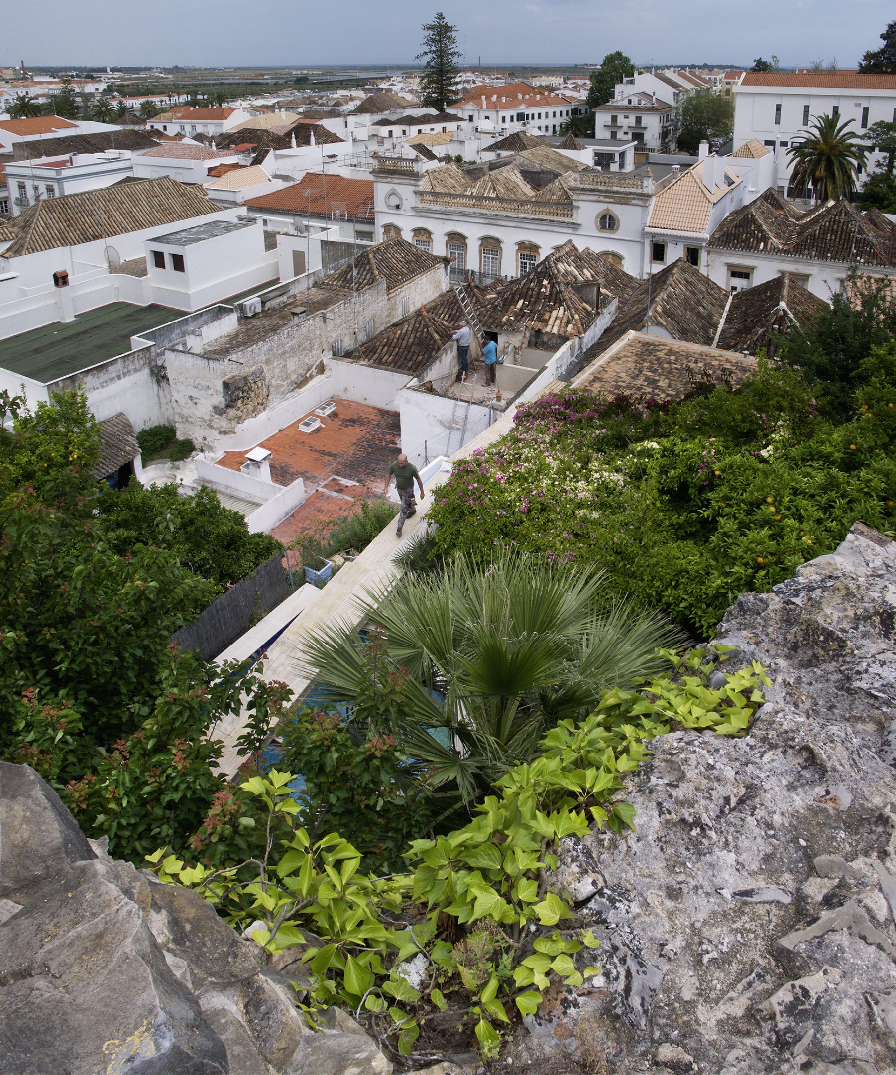 Portugal, Fuseta, Dächer