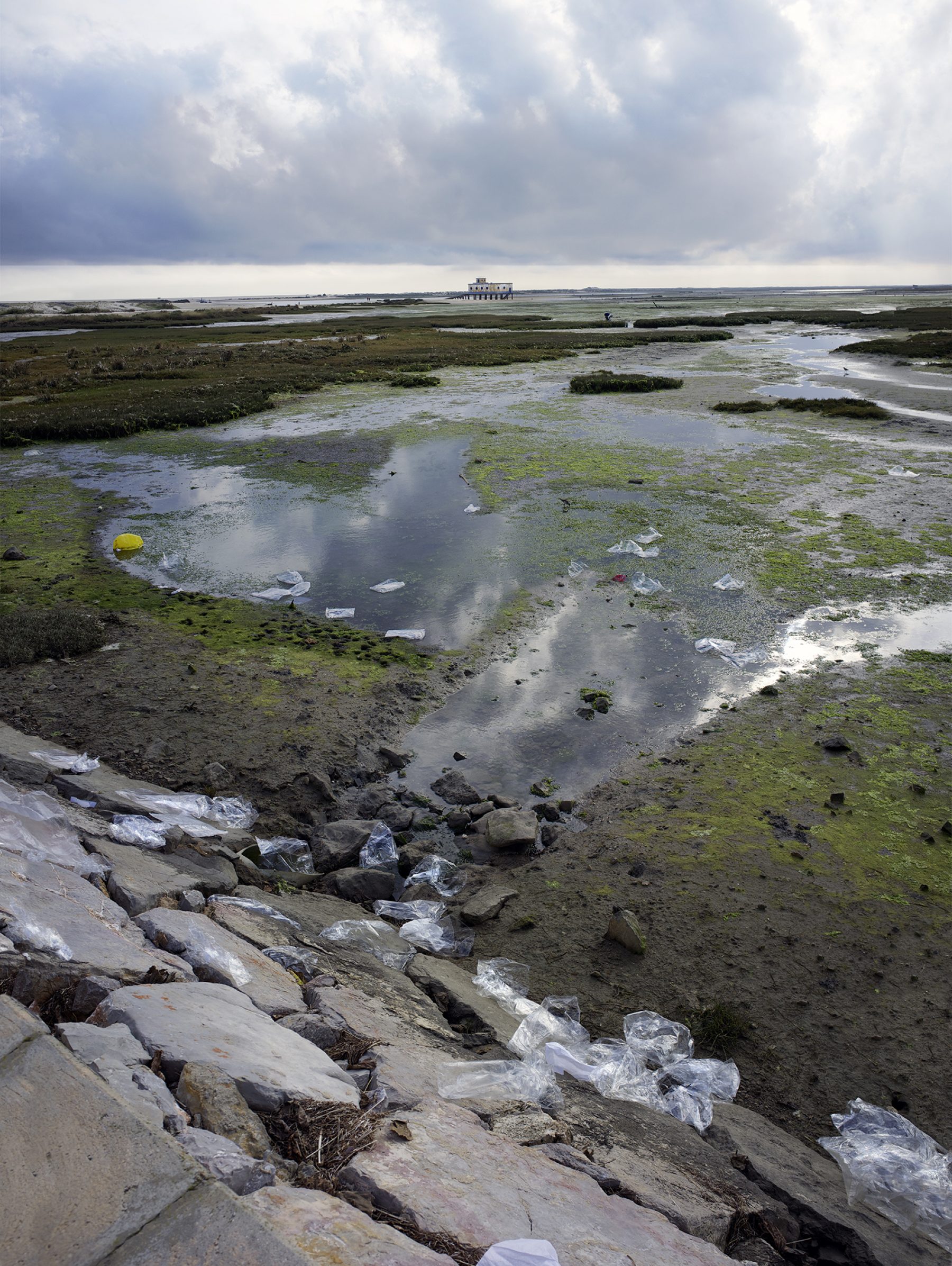 Portugal, Faro, Strand, Plastik