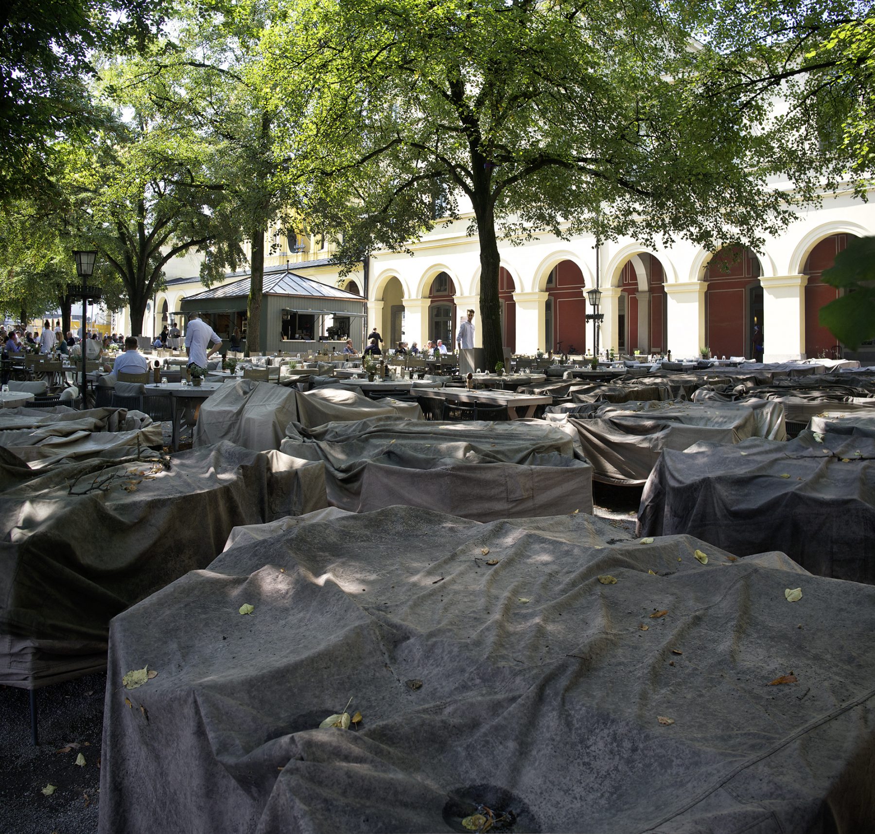 München, Hofgarten, Saisonende,