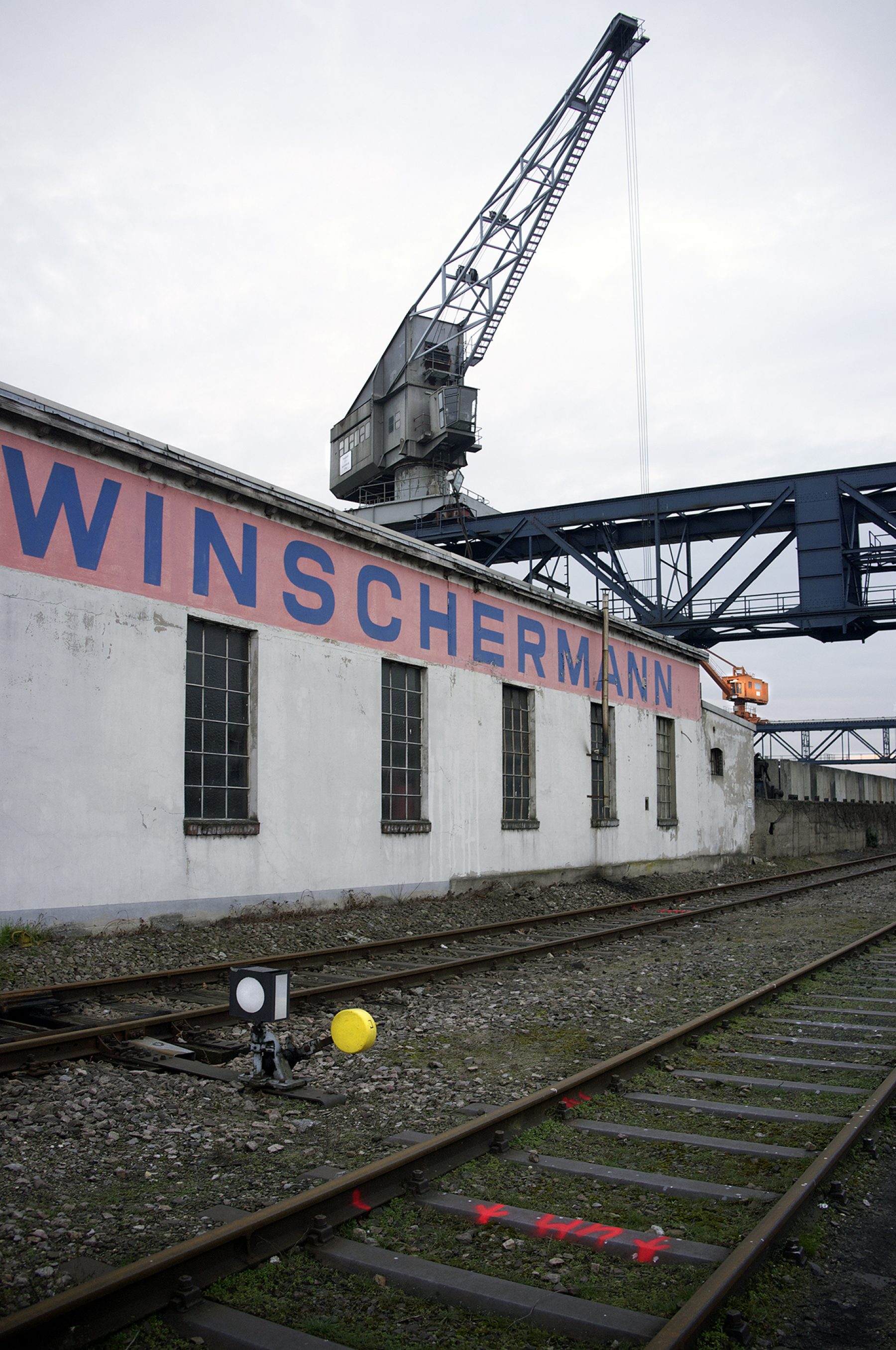 Karlsruhe, Hafen, Schienen