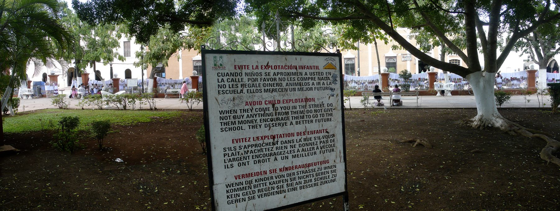 Mexiko, Oaxaca, Betteln, Warnung